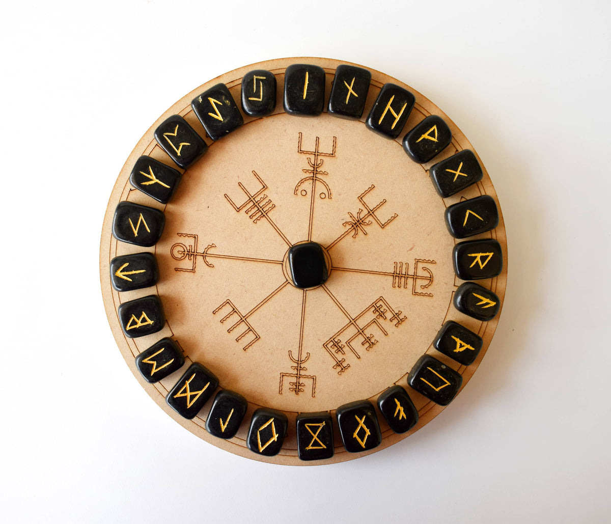 Black Jasper Rune Set (Grounding  and Manifestations)  DestGlow