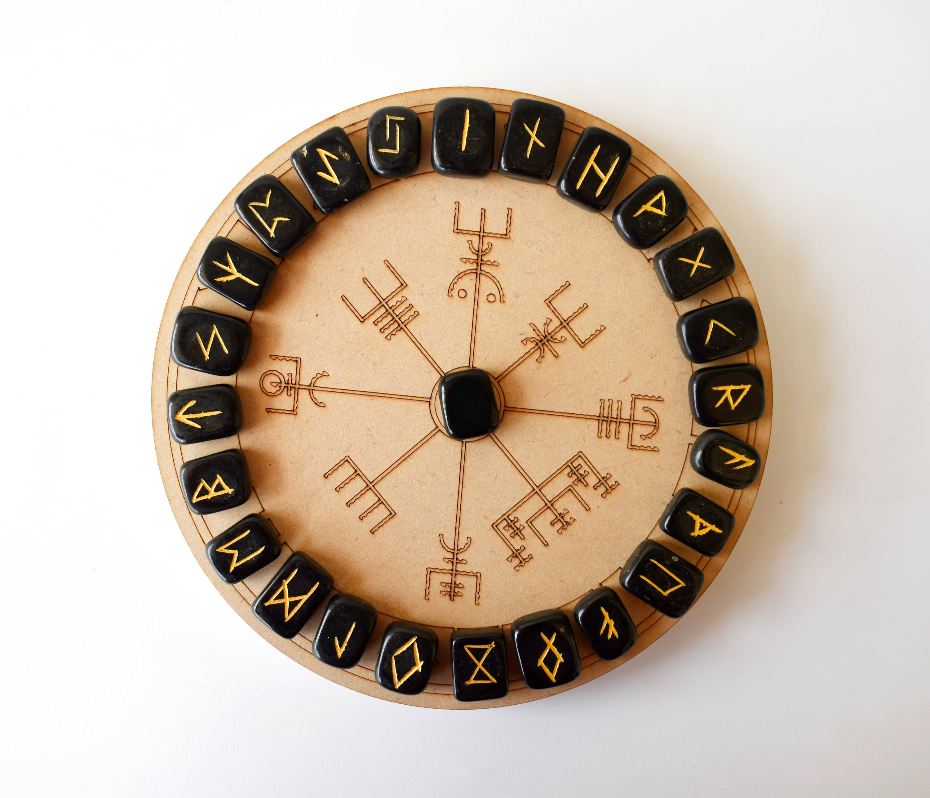 Black Jasper Rune Set (Grounding  and Manifestations)  DestGlow