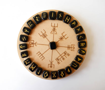 Black Jasper Rune Set (Grounding  and Manifestations)  DestGlow