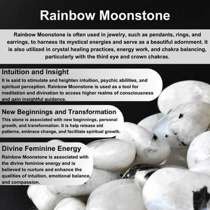 Rainbow Moonstone Pyramids (Bring Balance and compassion)  DestGlow