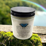 Classic 9oz Jam Jar Crystal Soy Candle - Rainbows & Unicorns (Fluorite)
