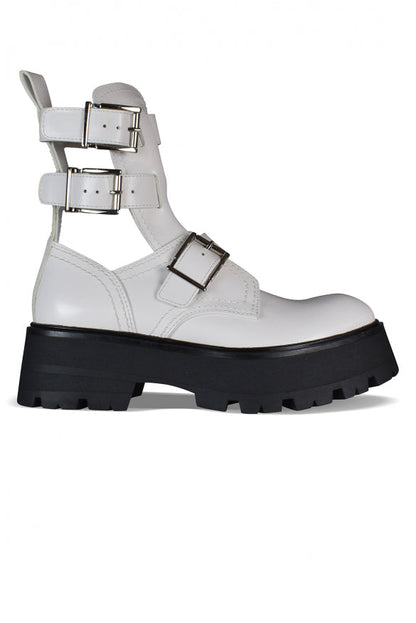 Alexander Mcqueen Women Rave Buckle Boots by Luosophy