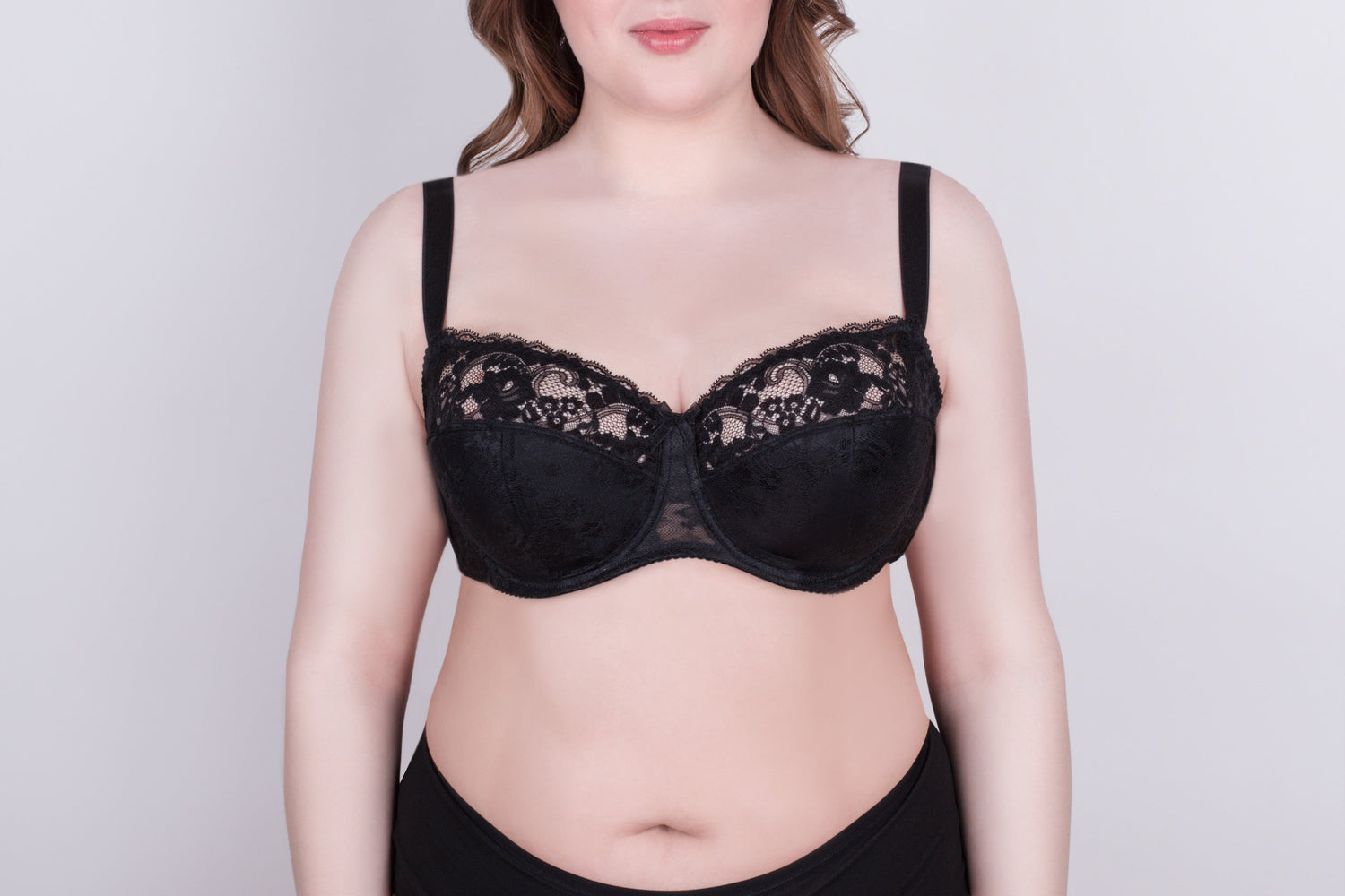 Bra Milavitsa 116180 - Lace Balconette with Cotton Cups 