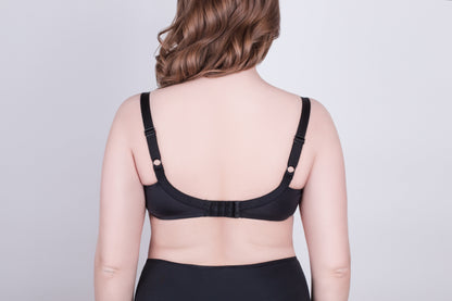 Bra Milavitsa 115910 - Elastic Knit, Underwired, Triple Diagonal Segment Cups