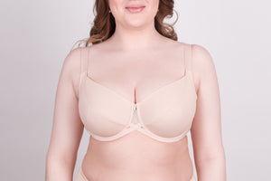 Bra Milavitsa 115910 - Elastic Knit, Underwired, Triple Diagonal Segment Cups - DestGlow