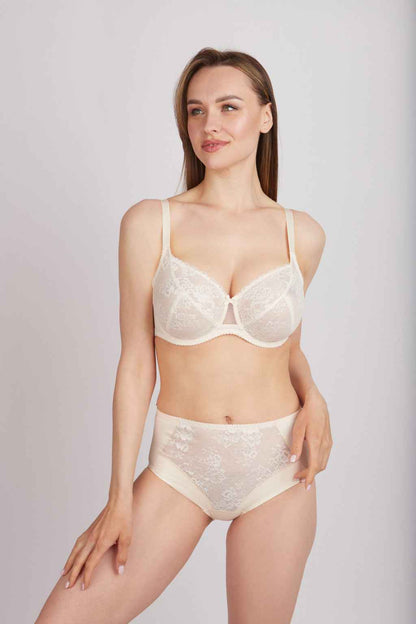 Bra Milavitsa 117180 - Lace, Triple-Cup, Decorative Insert