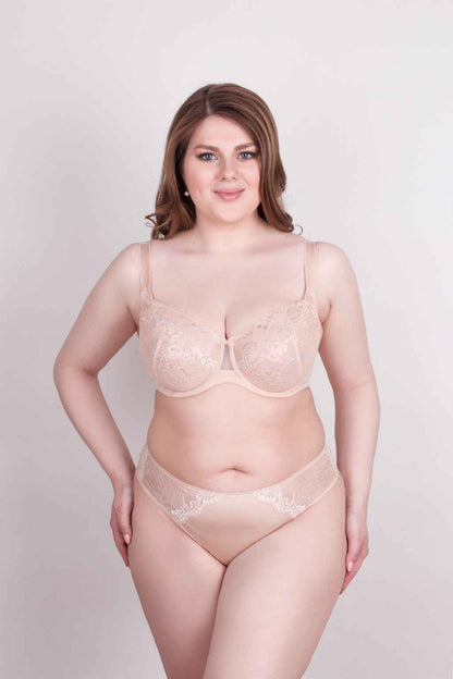 Bra Milavitsa 117180 - Lace, Triple-Cup, Decorative Insert