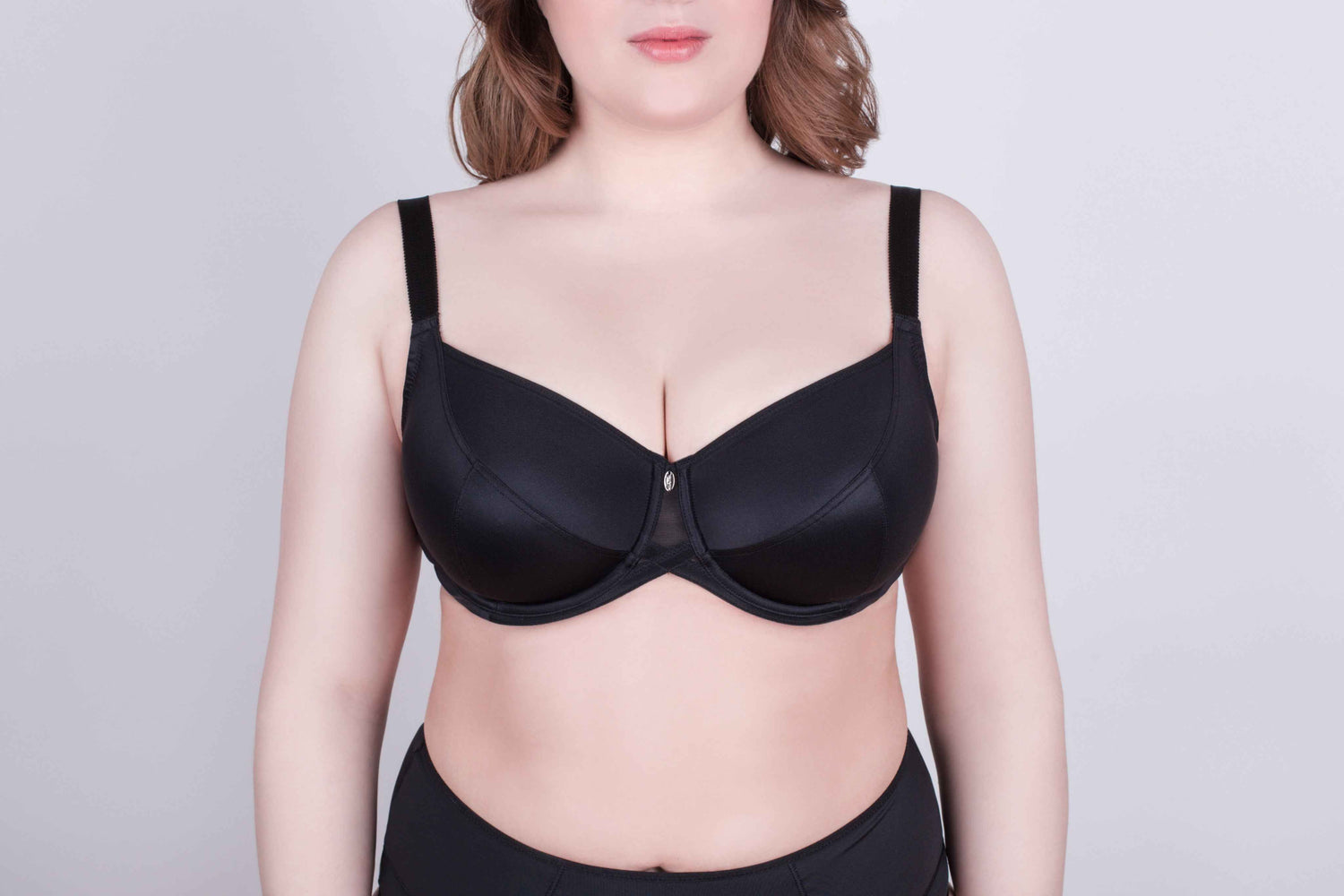 Bra Milavitsa 115910 - Elastic Knit, Underwired, Triple Diagonal Segment Cups