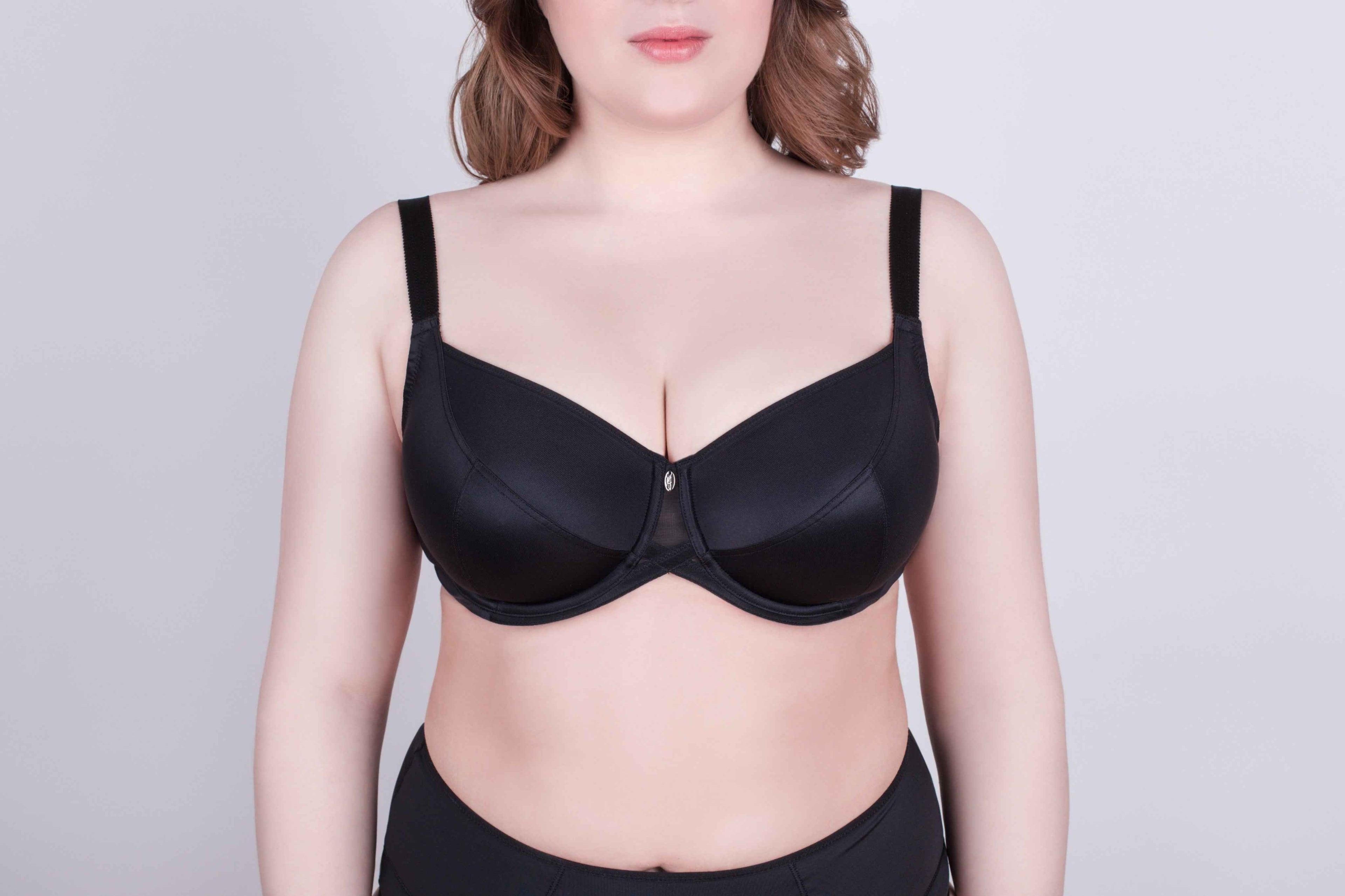 Bra Milavitsa 115910 - Elastic Knit, Underwired, Triple Diagonal Segment Cups