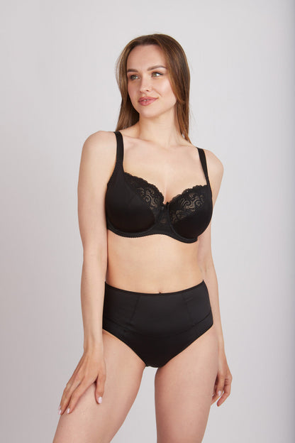 Bra Milavitsa 102830 - Underwired, Triple Segment, Cotton-Lined