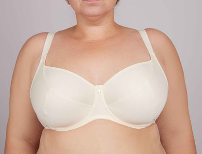 Bra Milavitsa 105910 - Underwired, Triple Segment, Fixed Straps