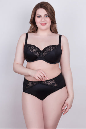 Bra Milavitsa 112830 - Elastic Lace, Underwired with Triple Segment Cups