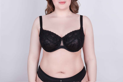 Bra Milavitsa 117180 - Lace, Triple-Cup, Decorative Insert