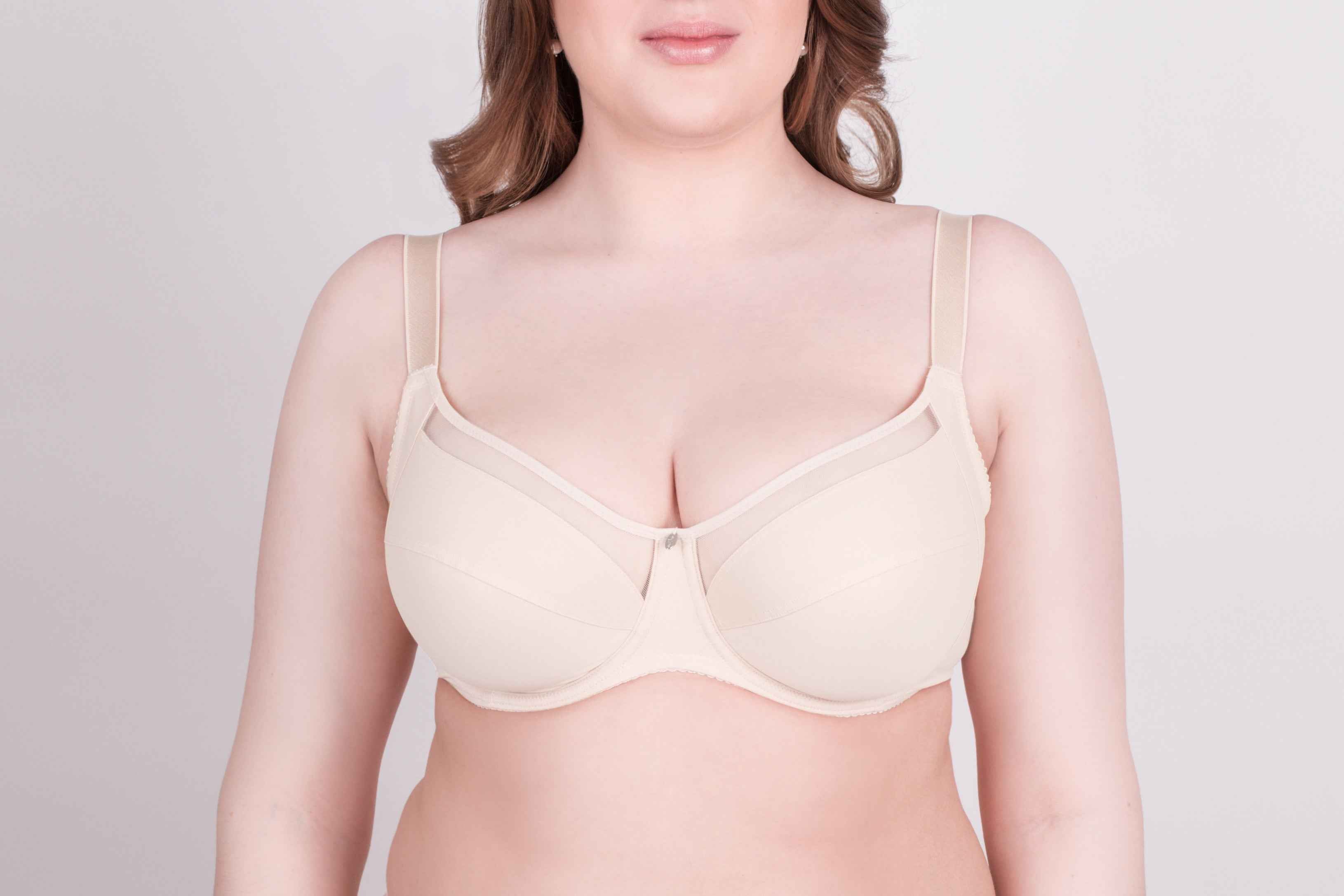 Bra Milavitsa 120150 - Underwired, Mesh Insert, Wide Straps
