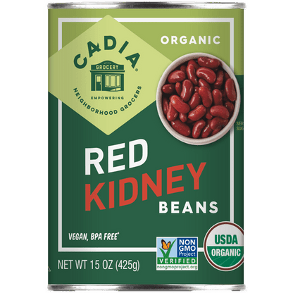 Kidney Beans, Red, Organic, Cadia by Country Life Natural Foods