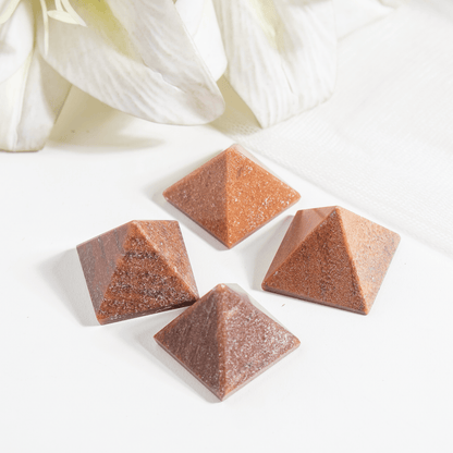 Orange Aventurine Pyramids (Optimism and Contentment)  DestGlow