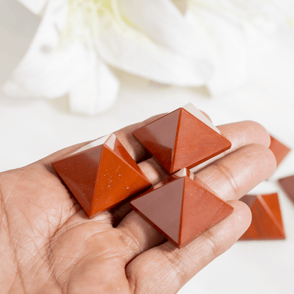 Red Jasper Pyramids (Emotional Strength and Stability)