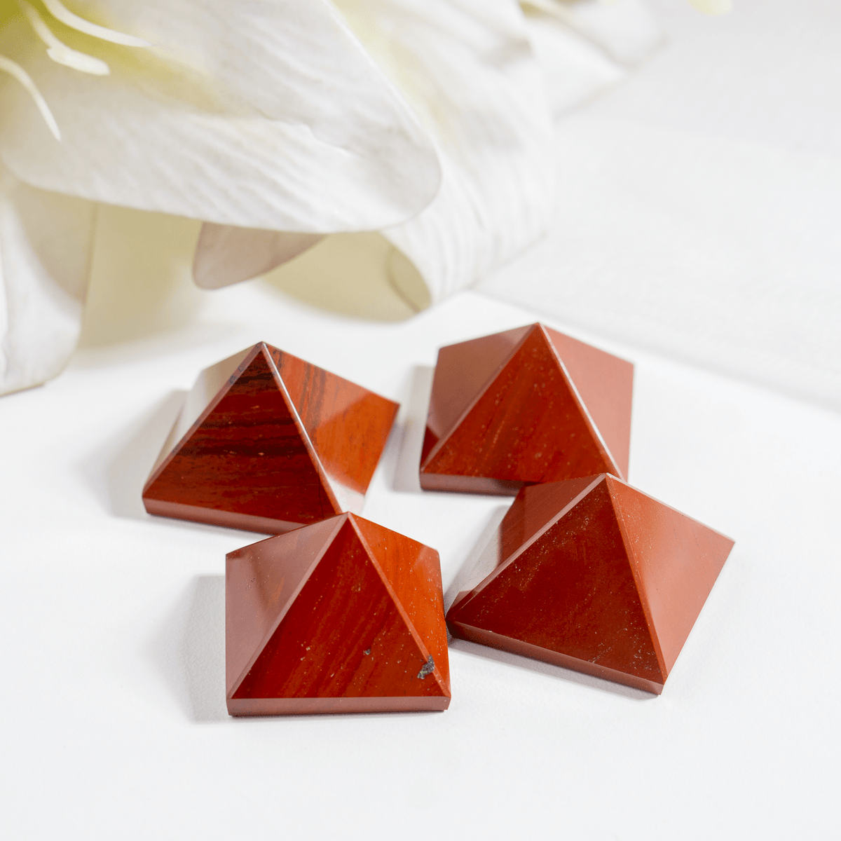 Red Jasper Pyramids (Emotional Strength and Stability)