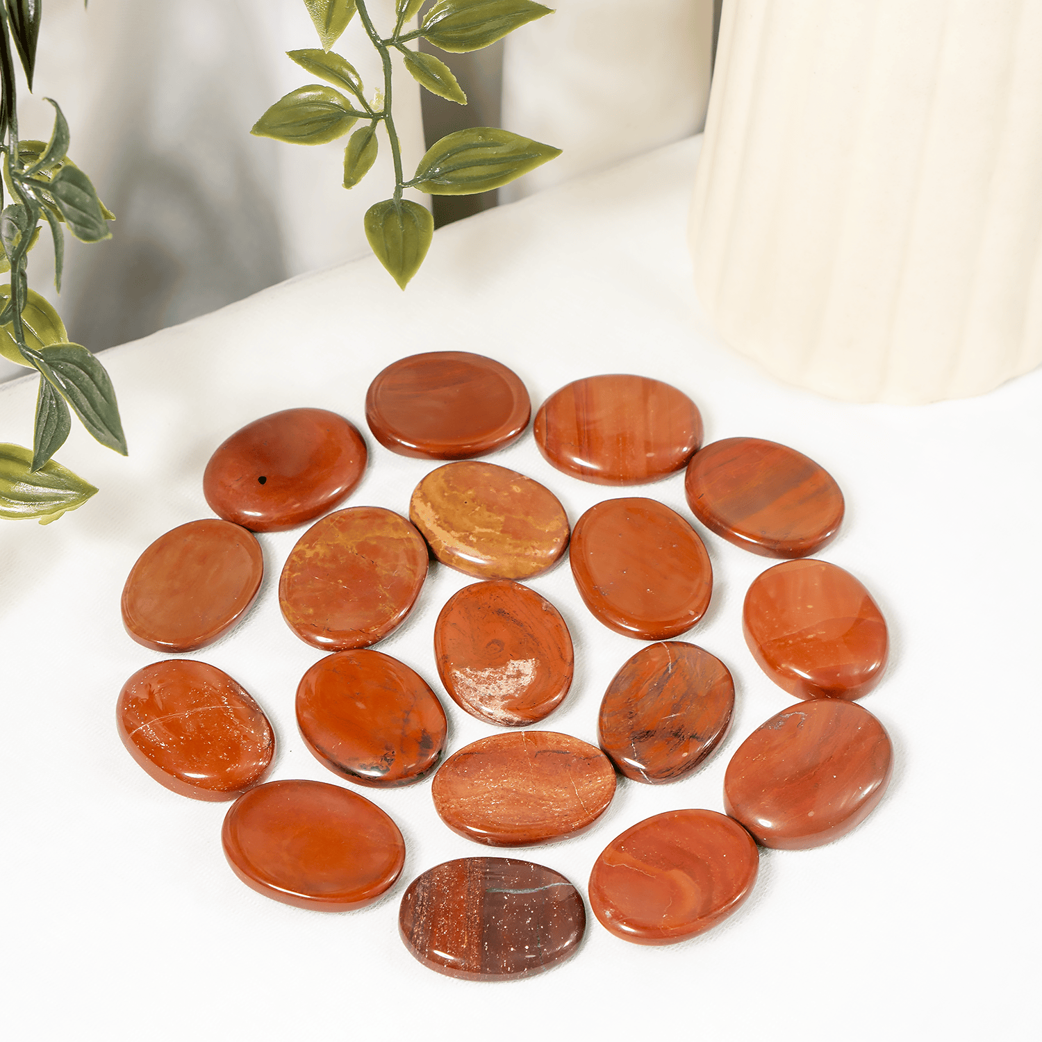 Red Jasper Pocket Stones (Generosity and Balance)  DestGlow