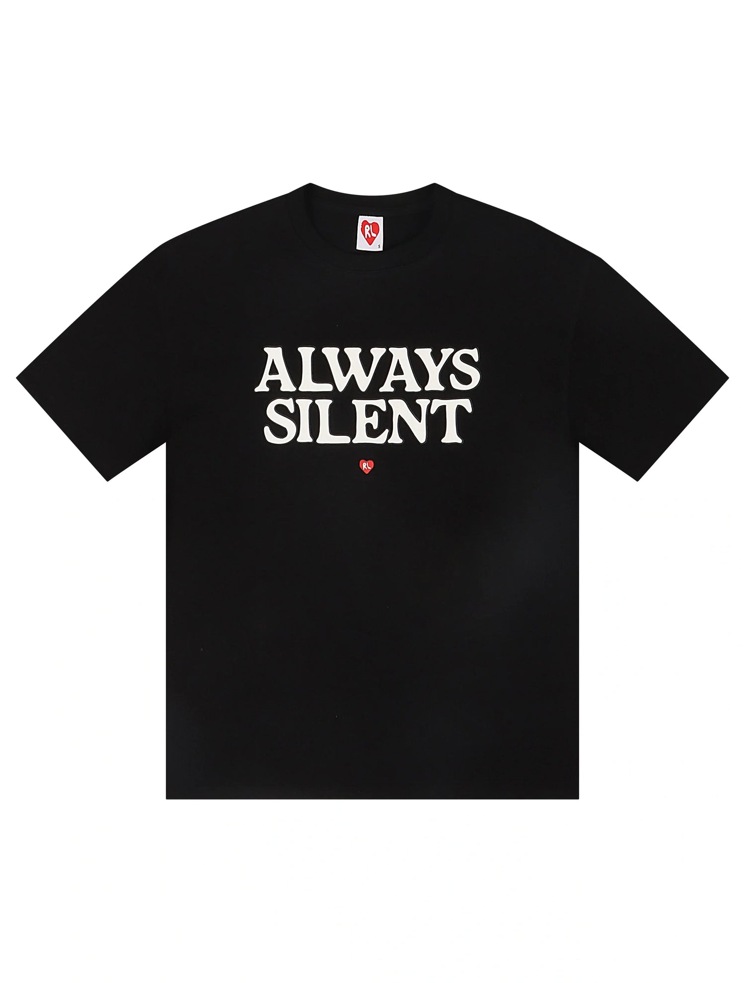 Red Letters Blah Blah Blah Tee - Black by Denim Exchange