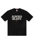 Red Letters Blah Blah Blah Tee - Black by Denim Exchange
