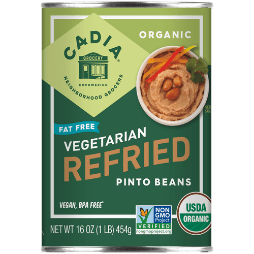 Refried Beans, Fat Free, Organic, Cadia by Country Life Natural Foods