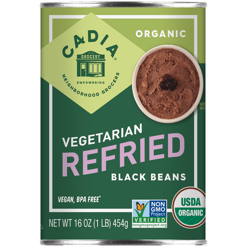 Refried Black Beans, Organic, Cadia by Country Life Natural Foods