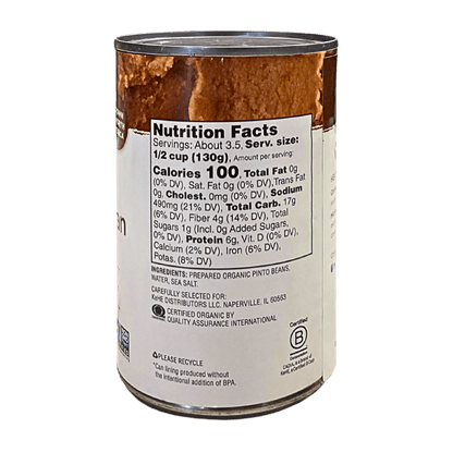 Refried Beans, Fat Free, Organic, Cadia by Country Life Natural Foods