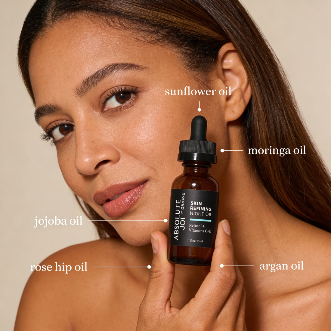 Retinol Plus Vitamin C Skin Refining Night Oil by AbsoluteJOI® Skincare