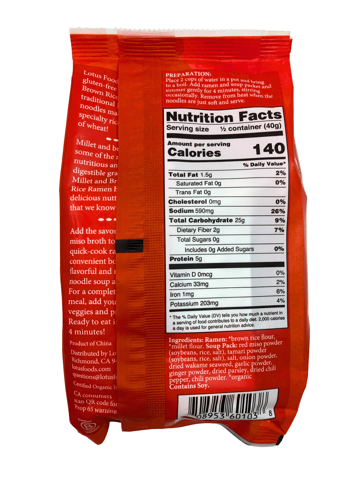 Rice Ramen Soup, 2.8 oz by Country Life Natural Foods