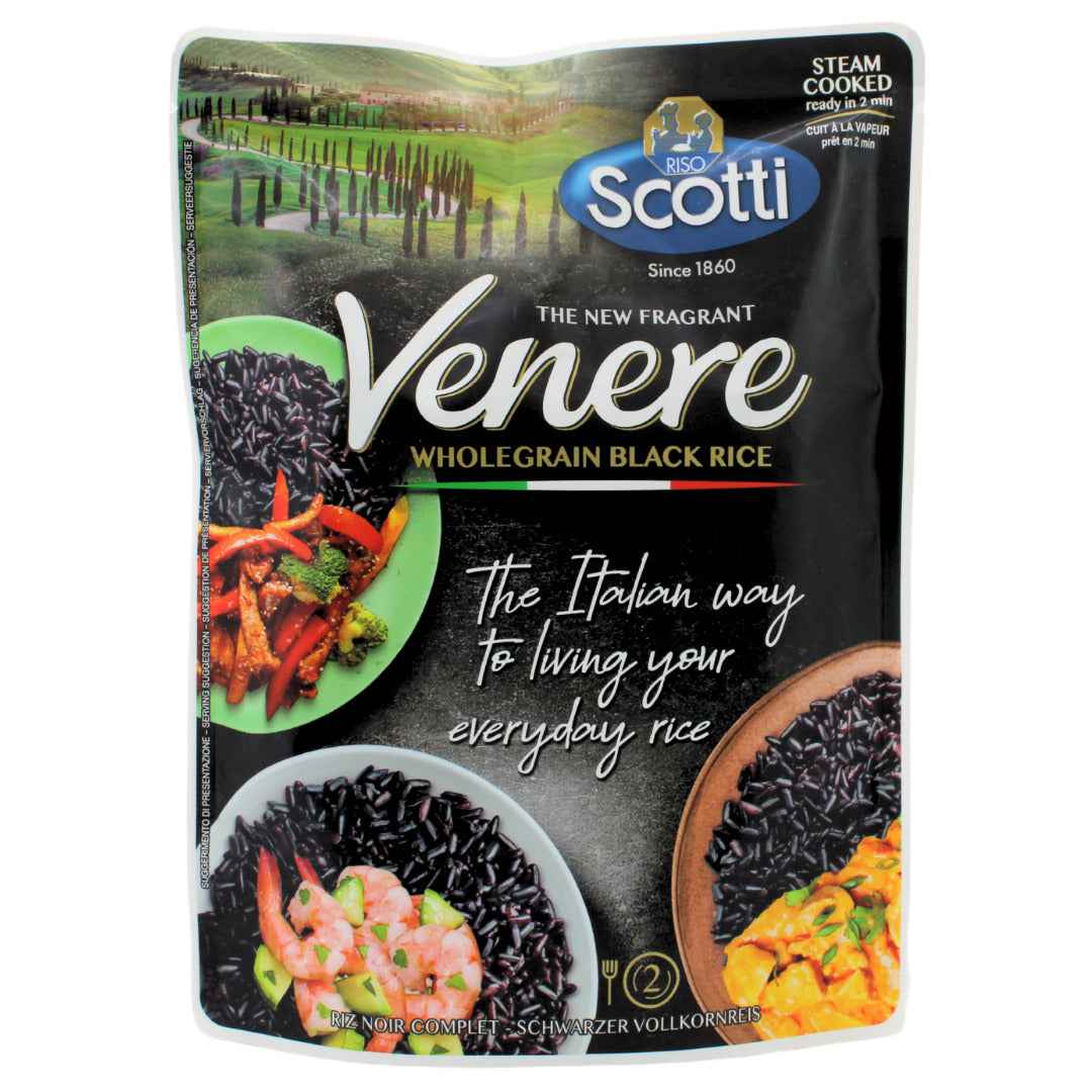 Riso Scotti, Microwave Venere Wholegrain Black Rice, 230g