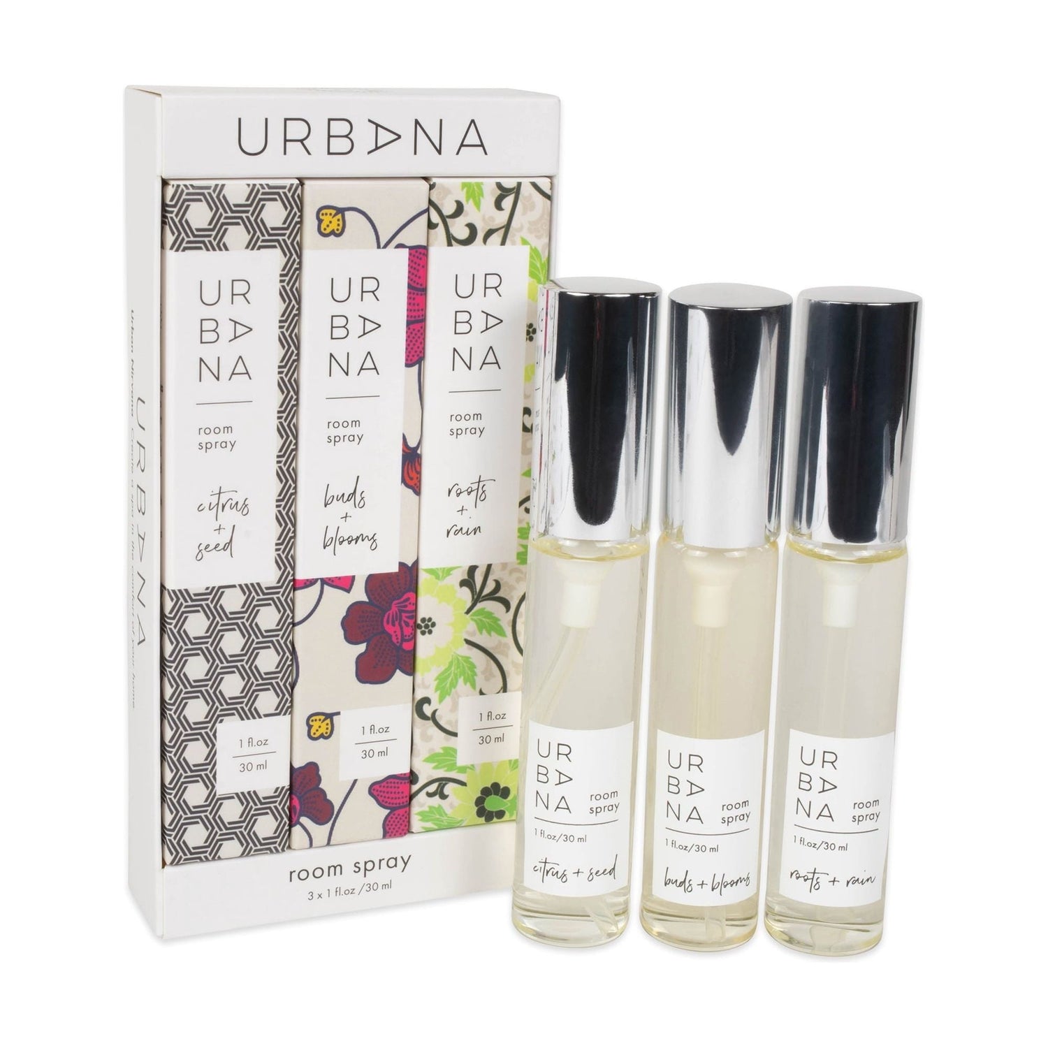 Urbana Room Sprays Home Collection Set 3x30ml by Pasteur Pharmacy