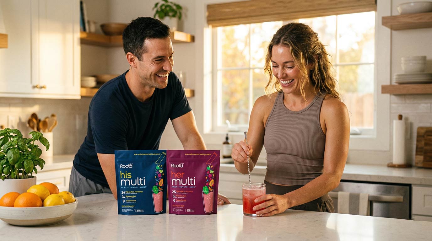 Couples’ Wellness Pack - The Hydrating Multivitamin - For Her &amp; Him by Root&