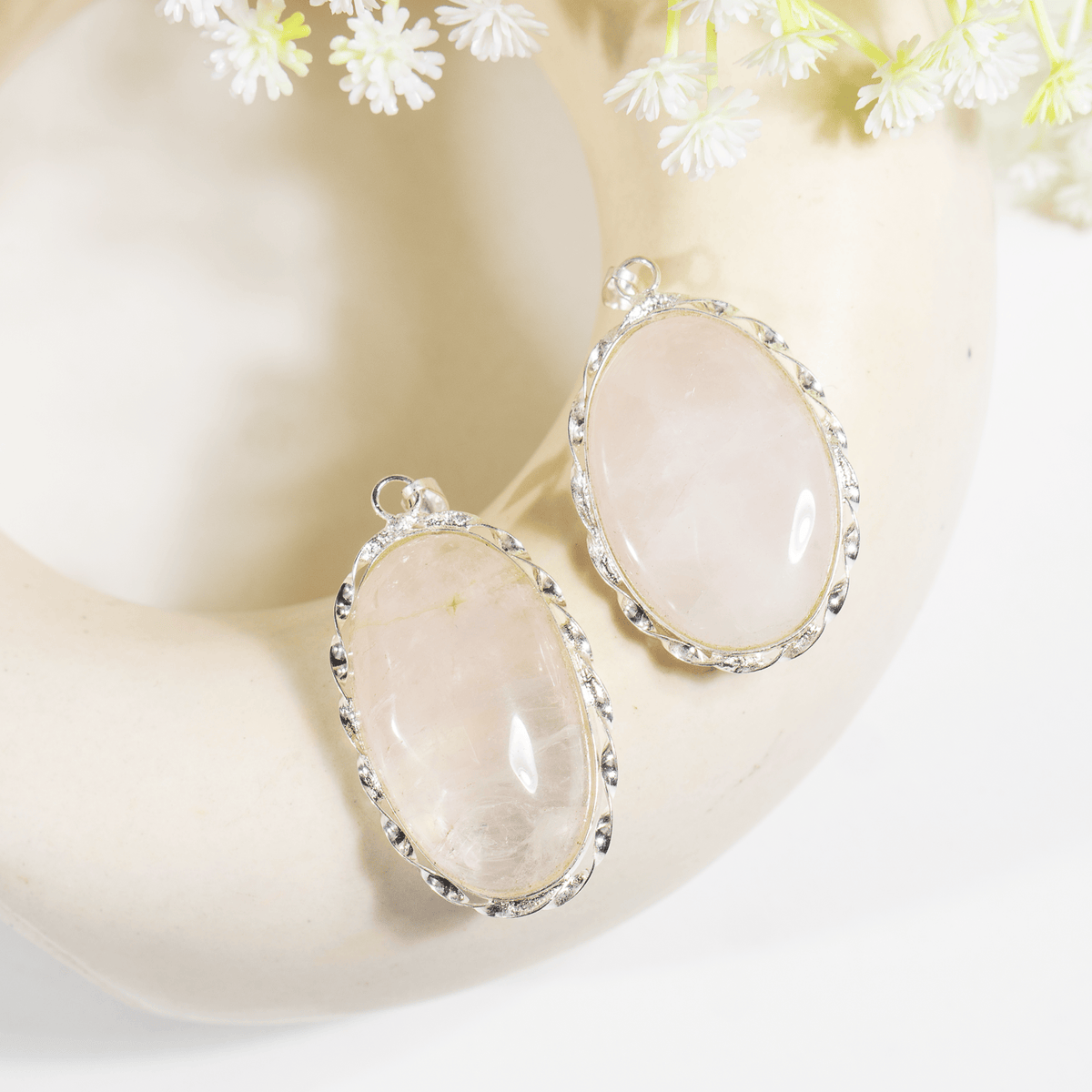 Rose Quartz Pendants – Natural Crystal Pendants Healing Gemstone Pendants  DestGlow