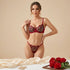 Rose Embroidered Lingerie 2 Piece Set by Lingerie By Coco