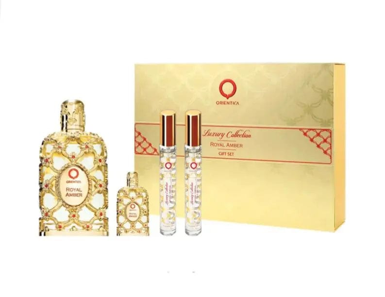 Royal Amber By Orientica 4 Piece Gift Set For Women by perfumesandrea