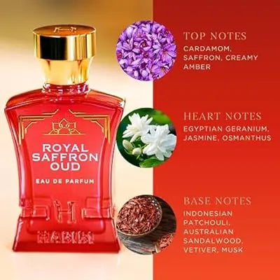 Royal Saffron Oud By Habibi Unisex 2.5 oz EDP Spray by perfumesandrea