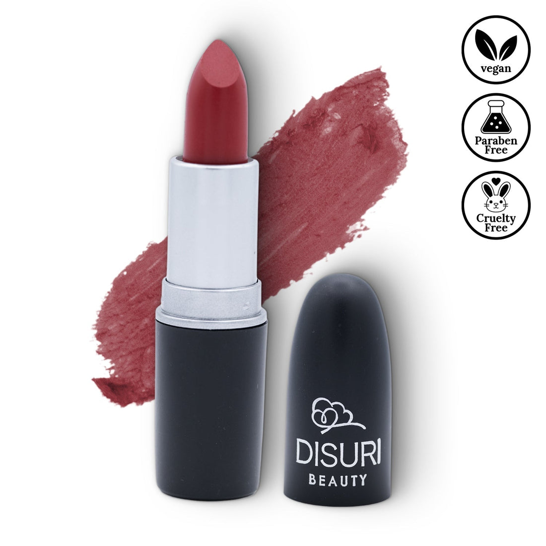 DISURI Beauty Matte Bullet Lipstick - Ruby Noir (