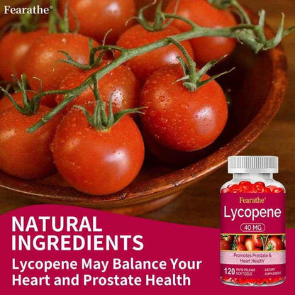 Lycopene 40 Mg Softgels - Promotes Prostate Health, Supports Heart Health, Helps Neutralize Harmful Free Radicals