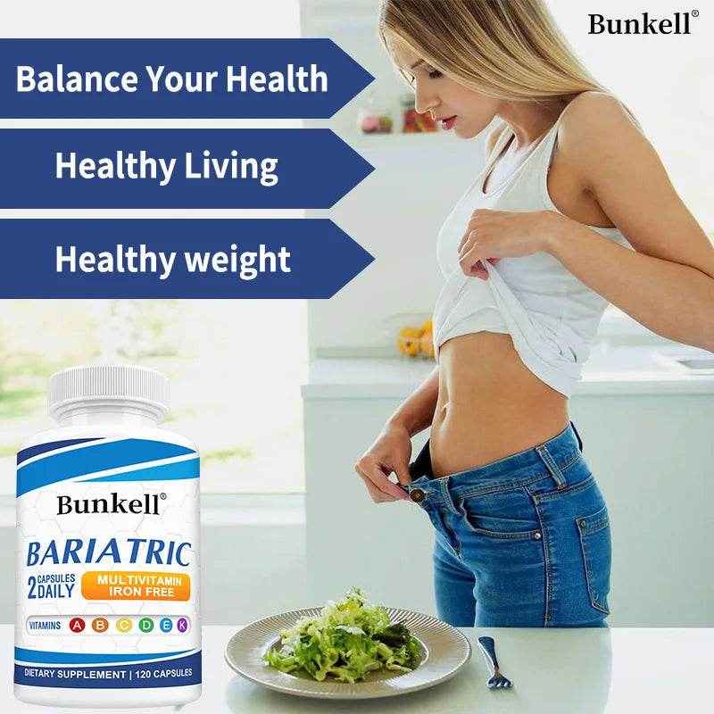 Multivitamin with Iron - Weight Management Supplement, Fat Burning &amp; Metabolism, Vitamin &amp; Mineral Supplement, 120 Capsules