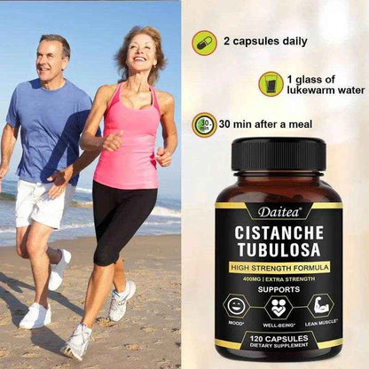 Cistanche Tubulosa Supplement 400MG - Mood, Endurance, Athletic Performance, Energy and Muscle Strength Support