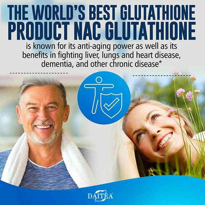 Daitea - Glutathione Collagen Capsules, Advanced Complex NAC Supplement, Immune Function, Support Respiratory Health
