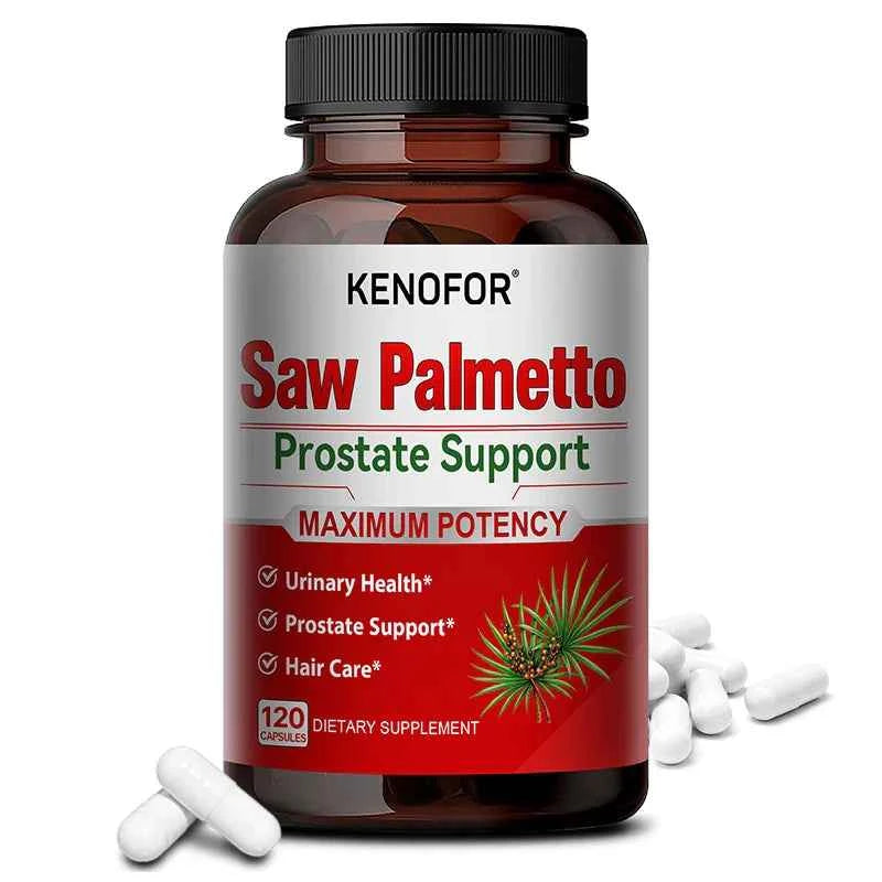 KENOFOR Saw Palmetto Extract Supplement - Supports Good Sleep, Prostate and Urinary Tract Health, Promotes Hair Growth