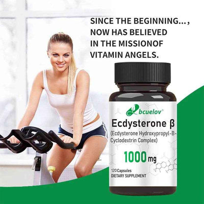 Ecdysterone Supplement - Daily Strength Enhancer, Increase Muscle Mass, Support Muscle Development, Burn Fat, 120 Capsules