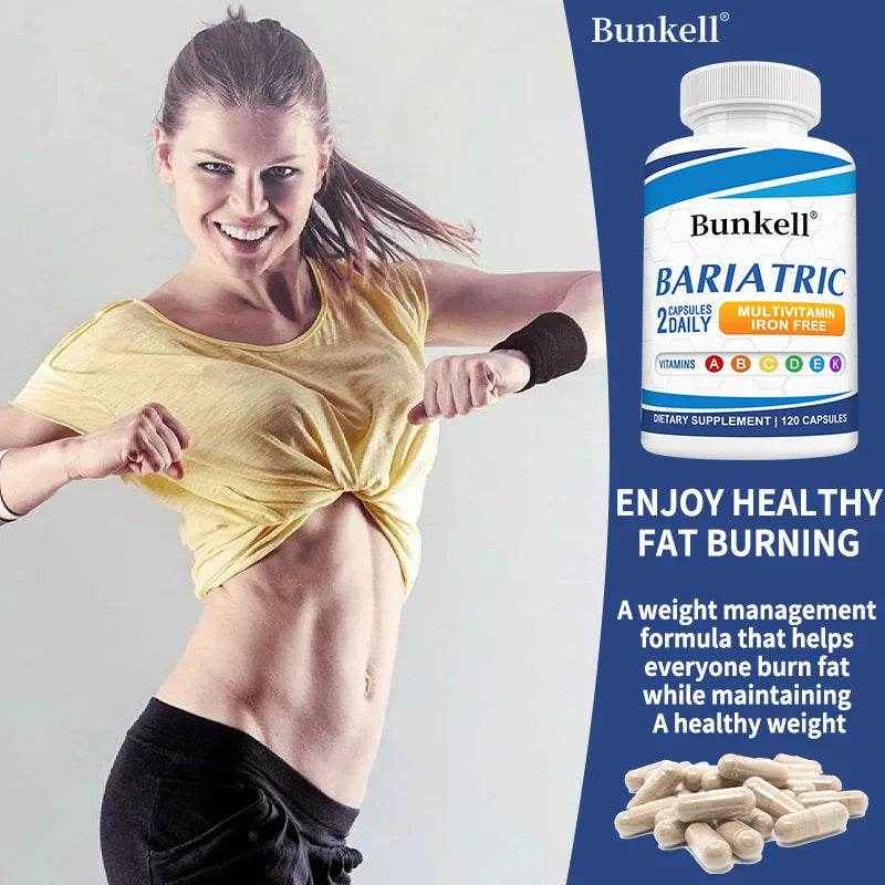 Multivitamin with Iron - Weight Management Supplement, Fat Burning &amp; Metabolism, Vitamin &amp; Mineral Supplement, 120 Capsules