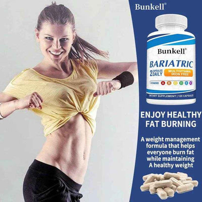 Multivitamin with Iron - Weight Management Supplement, Fat Burning &amp; Metabolism, Vitamin &amp; Mineral Supplement, 120 Capsules