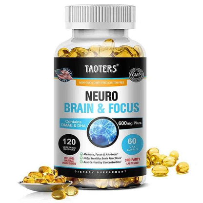 Multivitamin &amp; Multimineral, Nootropic Brain Support Supplement, Supports Memory, Concentration &amp; Alertness, 120 Capsules