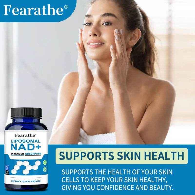 VIVALIFER Liposomal NAD+ Supplement for Super Absorption, Anti-Aging, Energy and DNA Repair, Brain Function