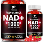 NAD+ Resveratrol Supplement Gummies - High Absorption, Energy Supplement, Daily Energy & Skin Support  - 60 Gummies