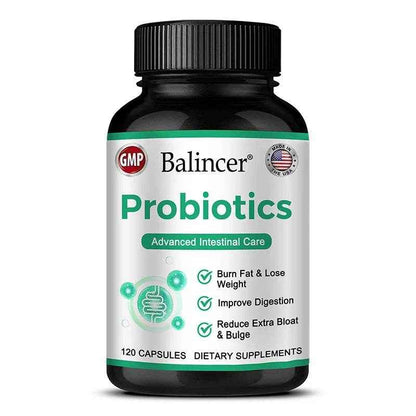 Probiotic Complex Supplement - 15 Billion CFU - For Men &amp; Women Ultimate Care Probiotics, Improved Digestion 120 Capsules